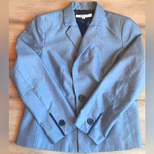 SUIT.Ladies Nine West Blazer Jacket, Size 12, Silver AND Black INC Pants Size 12